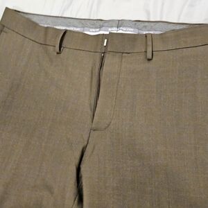 Haggar Men's Slim Fit Pants in Brown